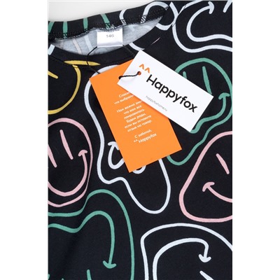 Хлопковая пижама для девочки с шортами Happyfox