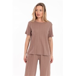 Футболка с коротким рукавом из рибаны М325436к