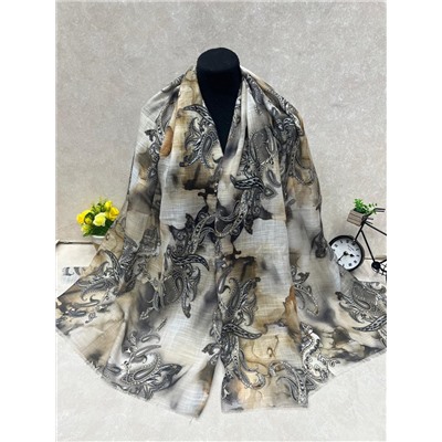 Легкий платок на голову и шею, мультицвет