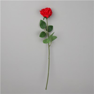 Цветок искусственный Роза 45 см красная / J105-2 /уп 80/480/ латекс