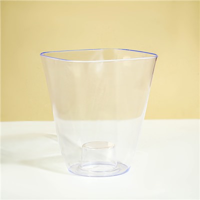 Горшок для орхидей, 2.5 л, 16.4×18.5 см, пластиковый, прозрачный