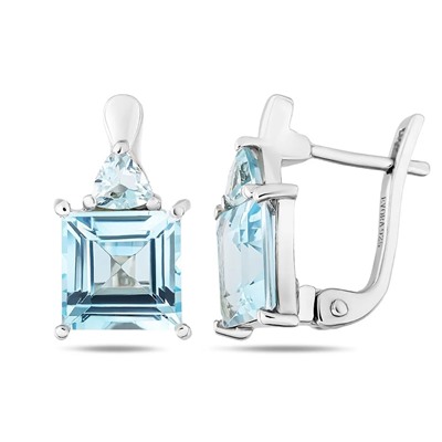 Серьги, топаз, Санторини