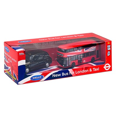 Набор, Лондонские автобус и такси, пруж. мех.