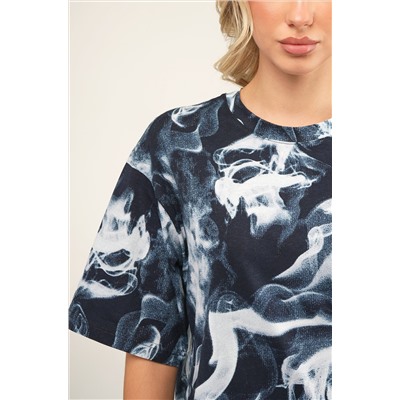 Женское платье-футболка оверсайз Happyfox