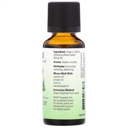 Now Foods, Органические эфирные масла, атласский кедр, 30 мл (1 жидк. унция)