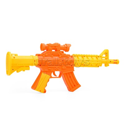 Автомат "Боевой Арсенал" свет, звук, эффект отдачи, на батарейках, в пакете