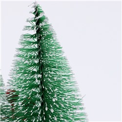 Декор «Две ёлки с шишкой», на подставке, 8.5×10×16 см