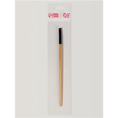 Кисть для макияжа, скошенная, 18 (± 1) см, бежевая