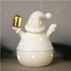 Фигурка Дед мороз с подсветкой новогодний 13 см / YZ23619 /уп 32/64/LED