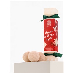 Бомбочки для ванны Bright holiday night, набор 3 шт. × 40 г, аромат ванильные мечты, URAL LAB