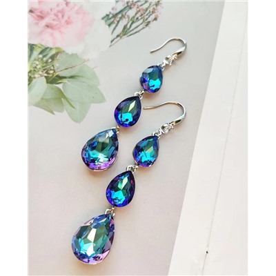 Серьги с чешскими кристаллами