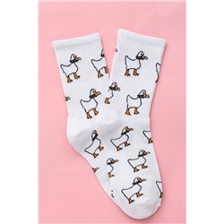 Носки женские Гуси комплект 1 пара