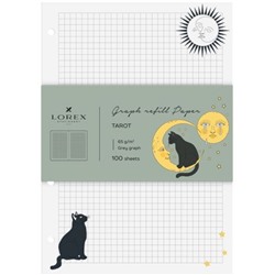 Сменный блок для тетради А5 100л клетка "TAROT" LXRBGR-TRT LOREX