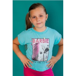 Футболка 22468 Barbie кор. рукав (Мятный)