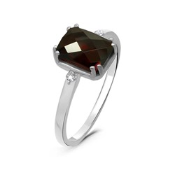 Кольцо из серебра гранат, Прима