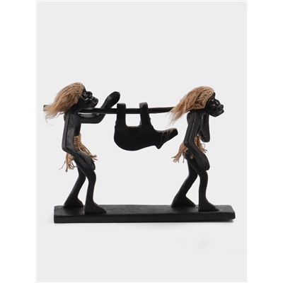 Сувенир «Аборигены на охоте», 22 см, дерево