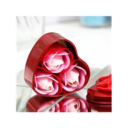 Мыльные розочки, трёхцветные, набор 3 шт.