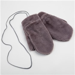 Варежки женские MINAKU «Нежные», размер 22 см, серые