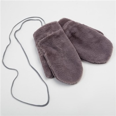 Варежки женские MINAKU «Нежные», размер 22 см, серые
