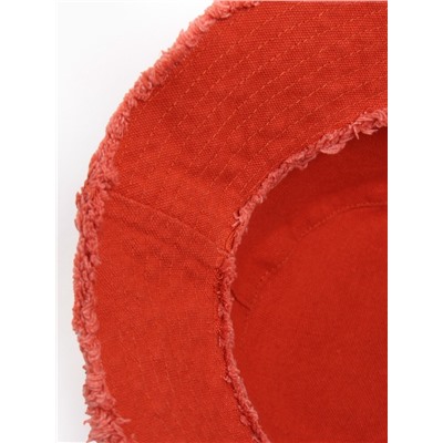 Панама женская джинсовая MINAKU с необработанными краями, оранжевая, размер 56-58