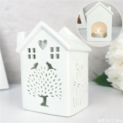 Аромалампа Домик 12 см / 922 /уп 96/белая