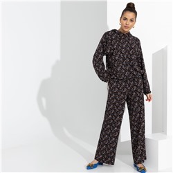 Брючный комплект с капюшоном, Смелый контраст