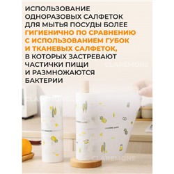 Тряпки одноразовые, 200 шт, 25*25 см