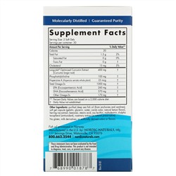 Nordic Naturals, Omega Memory с куркумином, 1000 мг, 60 мягких желатиновых капсул