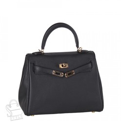 Сумка женская кожаная 25KLVG black Vitelli Grassi