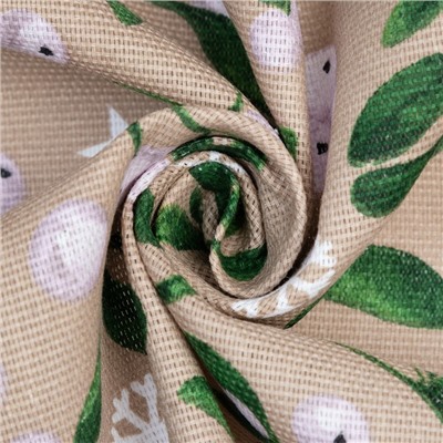 Скатерть новогодняя Доляна Frosty berries 149×250 ±3 см, 100% хлопок, рогожка 164 г/м²