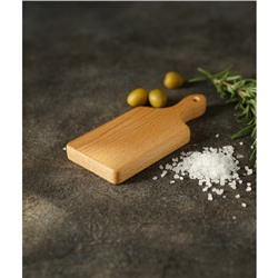 Доска деревянная для подачи и сервировки канапе Доляна, 15×7×1,6 см, массив бука