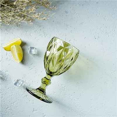 Бокал для вина Magistro «Круиз», 250 мл, 8×15.3 см, стекло, зелёное