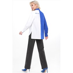 Рубашка Тренд с подиума, электрик