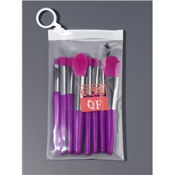 Набор кистей для макияжа COLOR POWER, 8 шт., чехол, фиолетовый