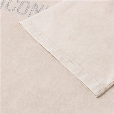 Футболка женская из вареного хлопка Mist Icon, размер 42-44, цвет молочный