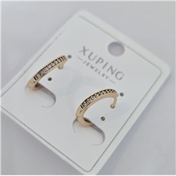 Серьги коллекция "Xuping" покрытие позолота, вставка: фианиты, арт.004.017