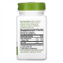 Nature's Way, кукурузные рыльца, 1200 мг, 100 веганских капсул