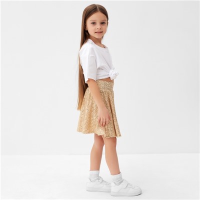 Юбка из пайеток KAFTAN размер 38 (146-152 см), золотой