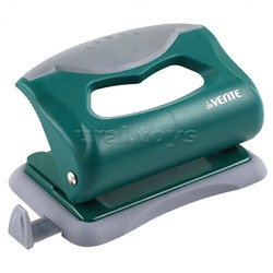 Дырокол "Marandi" (10 листов) пластиковый с каучуковой вставкой, с линейкой, аквамарин