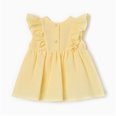 Платье-боди MINAKU, рост 80-86 см, жёлтое