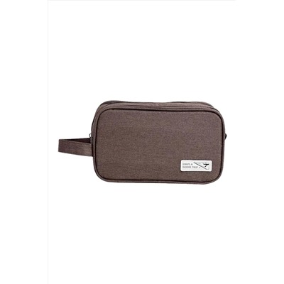 Kristaller Косметичка дорожная мужская Travel Have a good trip, коричневый KRISTALLER, 1111138