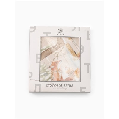 УЦЕНКА Набор столовый Этель «Christmas forest» скатерть 150×180 ±3 см с ГМВО, салф.40×40 см - 8 шт., 5