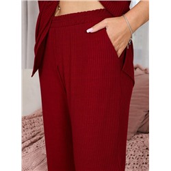 Фрэнни - пижама бордовый