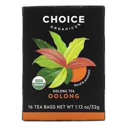 Choice Organic Teas, Oolong Tea, Organic Oolong, 16 Tea Bags, 1.1 oz (32 g)