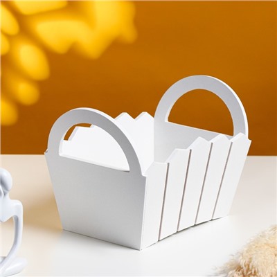 Подарочный ящик «Мария», 25×16×17 см, МДФ, белый