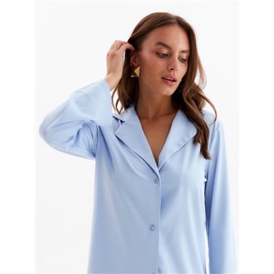 Костюм женский (жакет, брюки) MINAKU: Green trend, размер 46, голубой