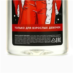 Новогодний подарочный набор косметики «Для взрослых девочек», гель для душа и шампунь для волос, 2×370 мл, 18+, Чистое счастье