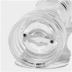 Мельница для специй Magistro Glace, 13.9 см, 30 мл, керамический механизм, акрил, прозрачная