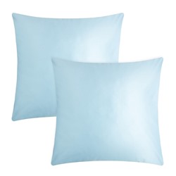 Комплект наволочек «Этель», 70×70 см, 2 шт., голубой, мако-сатин, хлопок 100%