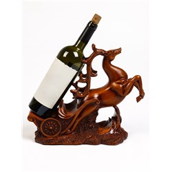 Подставка под бутылку TAKE IT EASY «Олень», полистоун под дерево, 17×12×28 см